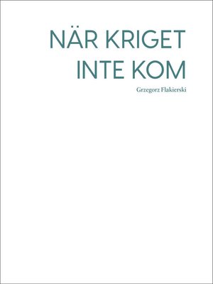 cover image of När kriget inte kom